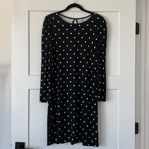 Old Navy Black and White Long Sleeve Dress